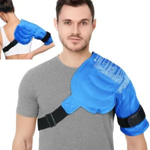 Shoulder Ice Pack Wrap, Hot Cold Therapy for Pain Relief
