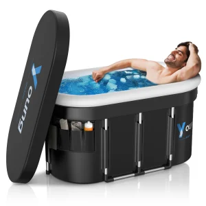 Ice Bath Tub for Athletes,141 Gal XXL Large Oval Cold Plunge
